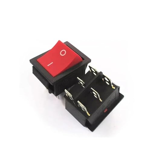 Bootswippschalter zum Wippschalter Wippschalter Power Button I/O 4 Pin mit Licht 4/6PIN rotes Licht grünes Licht(WHITE) von MECHURA