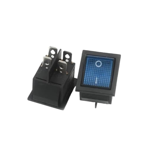 Bootswippschalter zum Wippschalter Wippschalter Power-Taste 4 6 Fuß Rotes Licht Grünes Licht 31x25mm16A250V(Red) von MECHURA