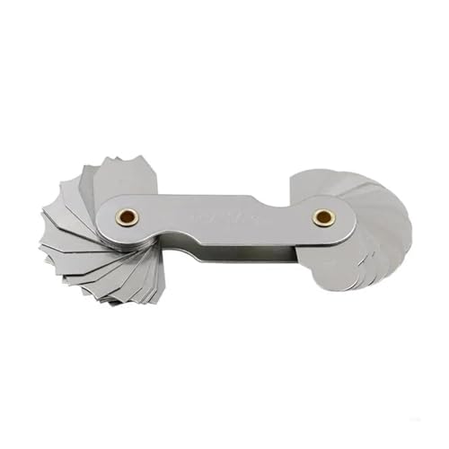 Edelstahl-Radius-Fillet-Lehre Metall Konkav Konvex Außen Innen Messwerkzeug R1-6.5/R7-14.5/R15-25(7 to 14.5) von MECHURA