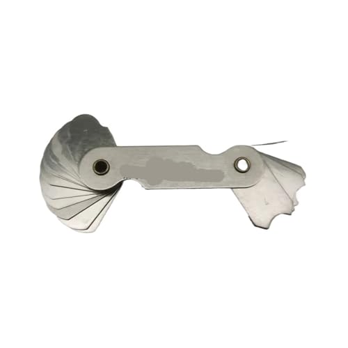 Edelstahl-Radius-Fillet-Lehre Umfassende Gewindelehren aus Edelstahl for den privaten, industriellen und professionellen Einsatz sowie for Heimwerkerprojekte(R155-200 10 pieces) von MECHURA