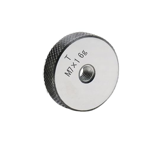 Gewinderinglehre 2 Stück/Set, 6 g, metrisches Gewinde-Ringmessgerät, M1–M30(M27X1.5) von MECHURA