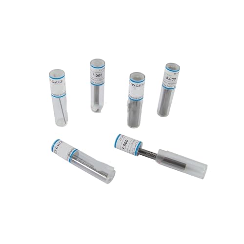 Stahlstiftlehre 5,050 mm – 10,000 mm, ± 0,001, Stiftlehrensatz (Schritte: 0,05, 100 Stück) von MECHURA