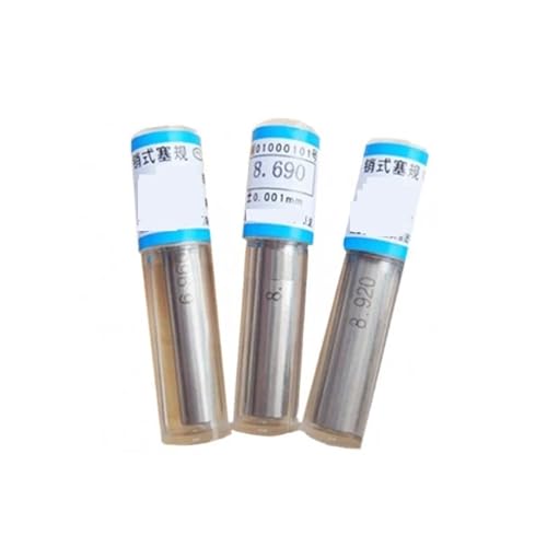 Stahlstiftlehre Stiftlehre Schritt 0,01 mm glatter Dornlehre Lochlehrensatz Nadelmesswerkzeug, 101 Stück/Charge(0.3-10.00mm 98pcs) von MECHURA
