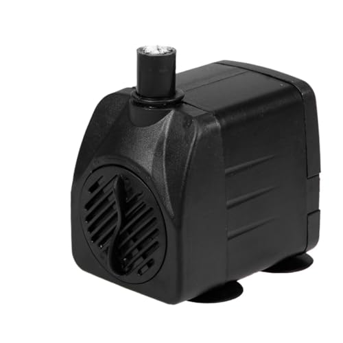 Wasserpumpe für Aquarien Wasserpumpe IP68 wasserdichte Tauchbrunnenpumpe for Aquarien, Vogelbäder, Teichbrunnen mit LED-Leuchten(10W-EU plug) von MECHURA