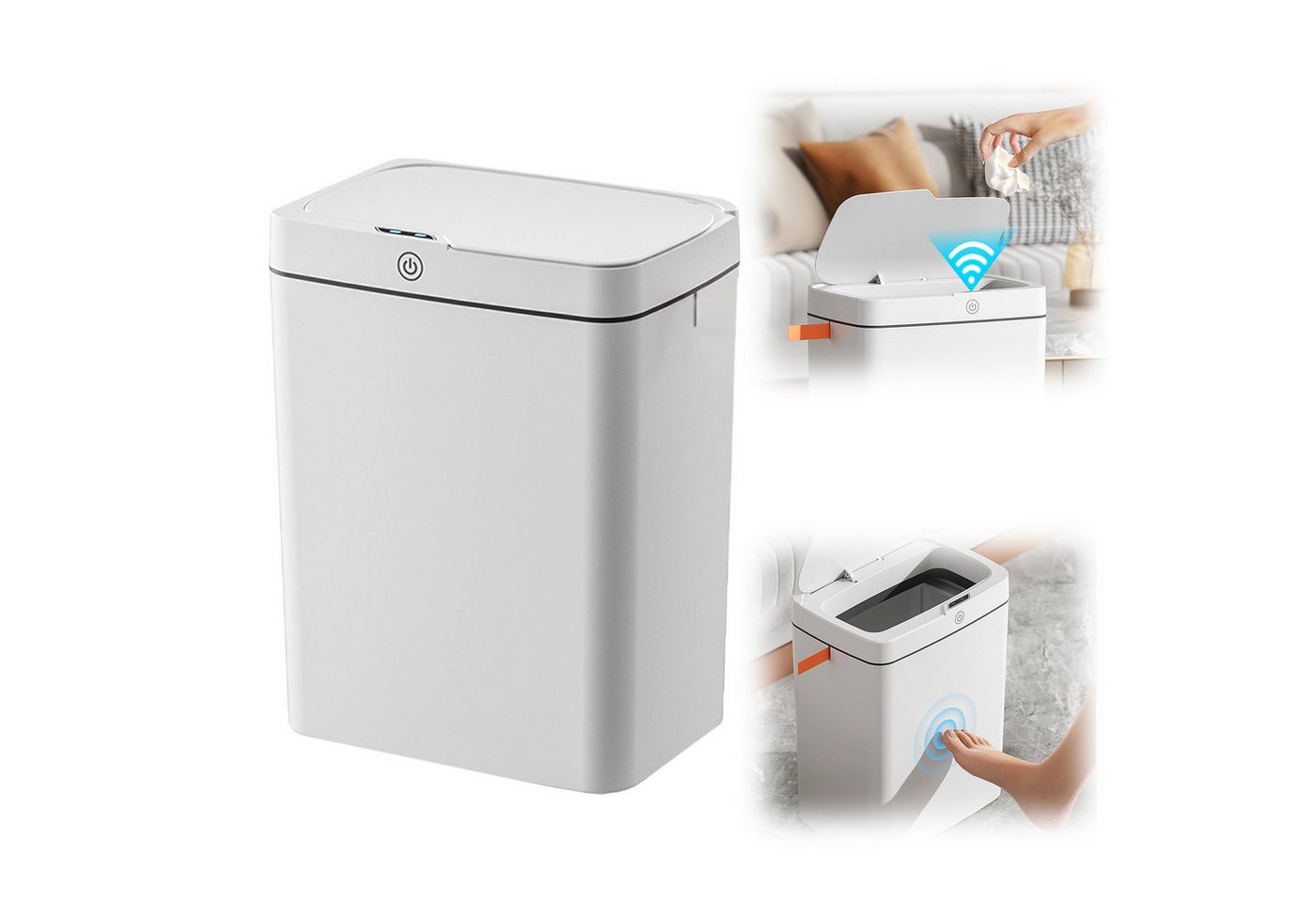 MECO Mülleimer, 12L Automatischer Mülleimer mit Intelligenter Sensor mit Deckel MECO Mülleimer, 12L Automatischer Mülleimer mit Intelligenter Sensor mit Deckel von MECO