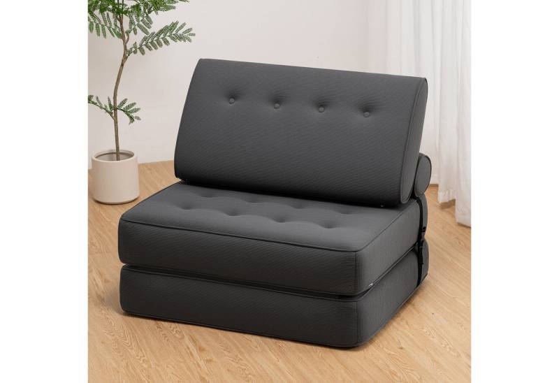 MECO Schlafsofa, Faltbares Cord-Sofa 80×100×36cm, Schlafcouch mit ergonomischem Design von MECO