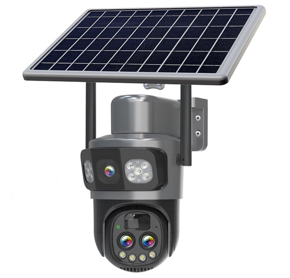 MECO Überwachungskamera (Solar WLAN Überwachungskamera mit 10× Zoom & 360° Drehung, Full HD, Nachtsicht, Zwei-Wege-Audio) von MECO