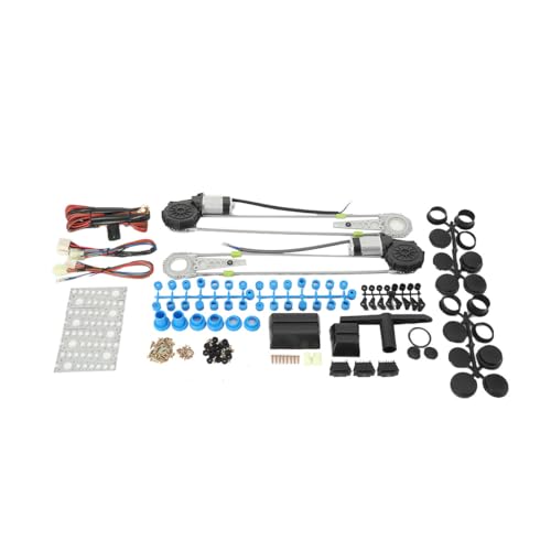 Elektrische Fensterheber Für Kraftfahrzeuge 12V Umrüstsatz Elektrischer Fensterheberschalter Universal Auto-Fensterheber-Schalter-Kit Für 2 Tür Auto Pickup Van SUV von MECUTP