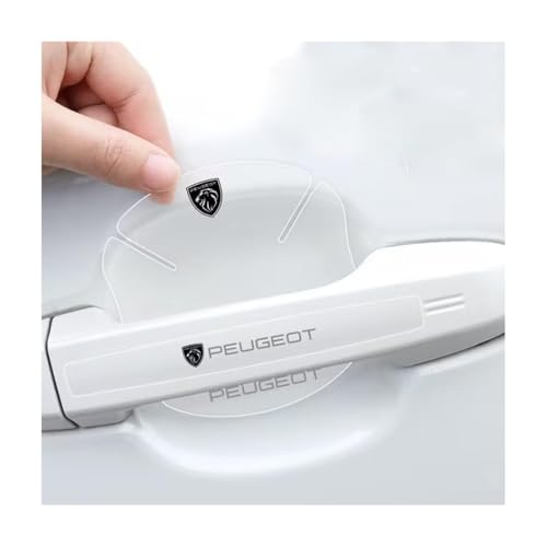 MEDAPI 8 Stück Auto Türgriff Schutzfolie für Peugeot 2008/E2008, Selbtklebend Schutz Aufkleber Anti Scratch Schutzfolie ZubehöR von MEDAPI