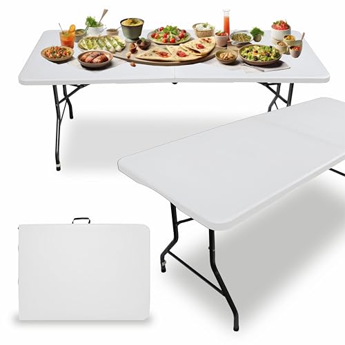 MEDAS PRO Catering Tisch klappbar, Klapptisch, Klappbarer gartentisch, Gartentisch, Balkontisch, Campingtisch Faltbar, Bartisch, Bistrotisch,180 x 70 cm, Weiß MEDAS PRO Catering Tisch klappbar, Klapptisch, Klappbarer gartentisch, Gartentisch, Balkontisch, Campingtisch Faltbar, Bartisch, Bistrotisch,180 x 70 cm, Weiß von MEDAS PRO