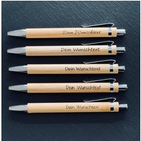 Kugelschreiber Personalisiert Aus Holz | Mit Gravur Perfekt Als Geschenk Gastgeschenk Hochzeit Stift Name von MEDEKO