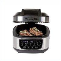 Mediashop - PowerXL Multicooker - 12-in-1 Kocher mit Air Fryer Funktion - Indoor Grill - zum Braten, Kochen, Frittieren und als Elektrogrill - inkl. von MEDIASHOP