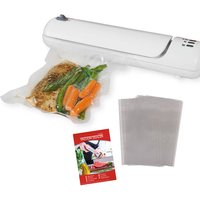 Starlyf Vacuum Sealer - 6in1 Hand-Vakuumiergerät - hält Lebensmittel bis zu 10x länger frisch - Doppelte Versiegelung - inkl. Vakuumierbeutel von MEDIASHOP