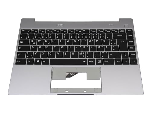 MEDION 40078934 Original Tastatur inkl. Topcase DE (deutsch) schwarz/grau mit Backlight für Akoya E14303 von MEDION