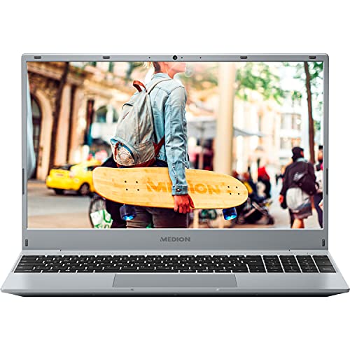 MEDION E15302 39,5 cm (15,6 Zoll) Full HD Notebook (AMD Ryzen 5 3500U, 16GB DDR4 RAM, 512GB SSD, AMD Radeon Vega 8, HD Webcam, Win 10 Home) von MEDION