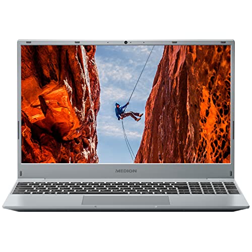 MEDION E15309 39,5 cm (15,6 Zoll) Full HD Laptop (AMD Ryzen 5 5500U, 512GB PCIe SSD, 8GB DDR4 RAM, WLAN, HD Webcam, Win 11 Home) von MEDION