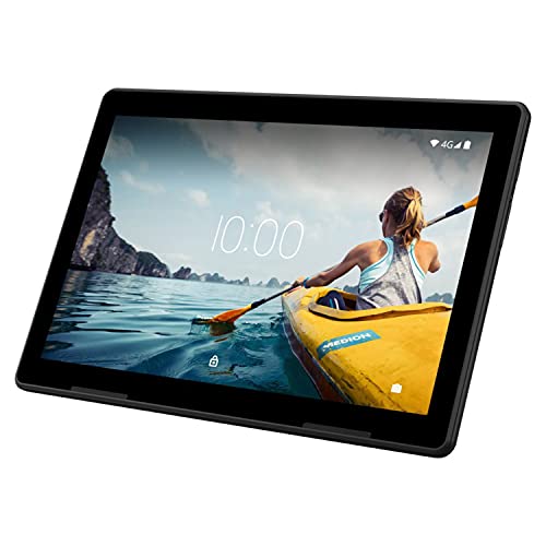 MEDION P10710 25,5 cm (10 Zoll) Full HD Tablet mit IPS Display (LTE, Android 10, Octa Core Prozessor, USB Typ C, 3GB RAM, 64GB Speicher, WLAN, Bluetooth, GPS, 8MP Kamera) von MEDION