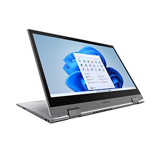 MEDION S14406 35,5 cm (14 Zoll) Full HD Touch Convertible Notebook (Intel Core i5-10210U, 8GB DDR4 RAM, 512GB SSD, USB 3.2 Typ-C, Intel UHD, Win 11 Home) von MEDION