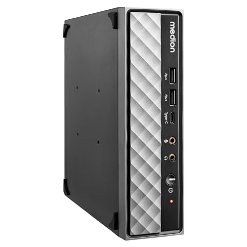 MEDION S20 Mini PC (Slim, Intel Core i5-12400T, 512GB SSD, 16GB DDR4 RAM, VESA Halterung, USB-C, WLAN, ohne OS) von MEDION