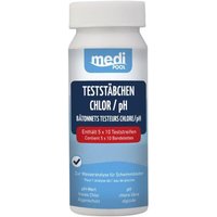 50 Teststäbchen Teststreifen Teststäbchen Chlor pH-Wert Algen Wasserteststreifen 50 Teststäbchen Teststreifen Teststäbchen Chlor pH-Wert Algen Wasserteststreifen von MEDIPOOL