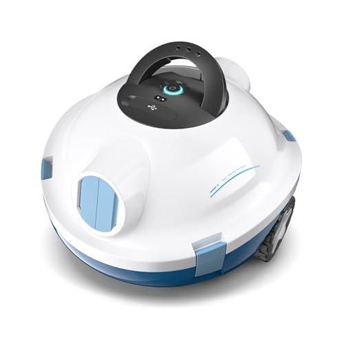 MEDOXA Poolroboter, kabelloser Poolsauger, Dunkelgrau Y10 Schnurloser Roboter-Poolreiniger, automatischer, leistungsstarker Poolsauger, 90 Minuten Laufzeit, selbstparkend, ideal für Flache von MEDOXA