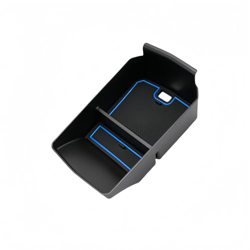 MEDZUK Armlehnen Organizer Kompatibel mit Renault Austral 2022-2024 2025 Mittelkonsole Aufbewahrungsbox Handschuhfach Auto Center Console Tray Zubehör Mit Rutschfestermatte (Blau) von MEDZUK