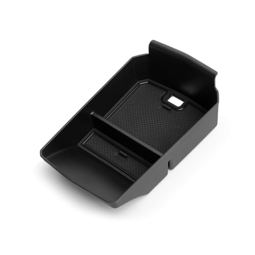 MEDZUK Armlehnen Organizer Kompatibel mit Renault Austral 2022-2024 2025 Mittelkonsole Aufbewahrungsbox Handschuhfach Auto Center Console Tray Zubehör Mit Rutschfestermatte (Schwarz) von MEDZUK