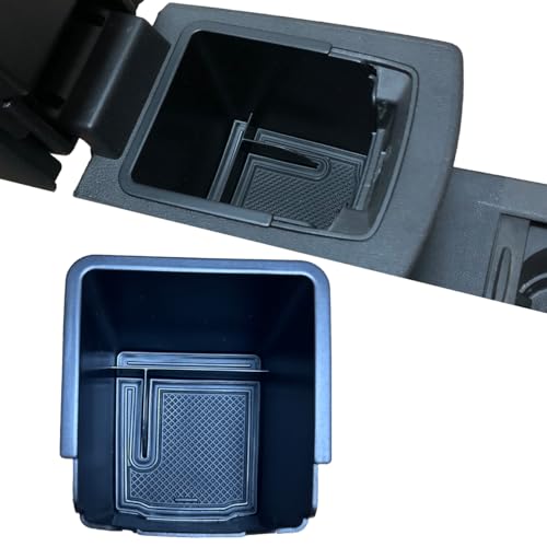 MEDZUK Armlehnen Organizer Kompatibel mit Mitsubishi Colt 2023-2024 2025 Mittelkonsole Aufbewahrungsbox Handschuhfach Auto Center Console Tray Zubehör Mit Rutschfestermatte (Schwarz) von MEDZUK