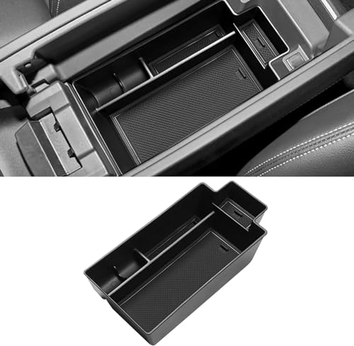 MEDZUK Armlehnen Organizer Kompatibel mit Nissan X-Trail T33 2021-2024 2025 Mittelkonsole Aufbewahrungsbox Handschuhfach Auto Center Console Tray Zubehör Mit Rutschfestermatte von MEDZUK