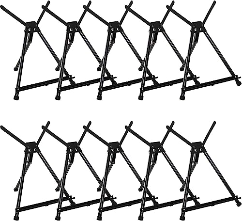 MEEDEN 10 pcs Künstler Display Staffelei, Aluminium Stativ Tischstaffelei, Leinwand Ständer Leicht und Klappbar, Tragbare Tisch-Staffelei, Halten Leinwand bis zu 61 X 76cm von MEEDEN