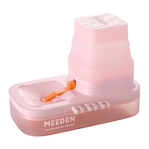 MEEDEN Tragbarer Pinselreiniger: Pinselreiniger mit 5-Slot-Silikon-Pinselhalter - Pinselreiniger für Acryl-, Aquarell- und Wasserfarben, Rosa MEEDEN Tragbarer Pinselreiniger: Pinselreiniger mit 5-Slot-Silikon-Pinselhalter - Pinselreiniger für Acryl-, Aquarell- und Wasserfarben, Rosa von MEEDEN