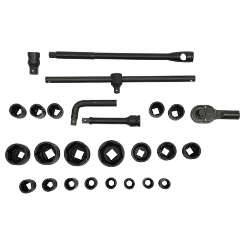 MEELRYD 3/4 Zoll Steckschlüsselsatz, 20 teilig Steckschlüssel Set, 3/4Nuss-Adapter-Satz mit Transportkoffer für Kfz- oder andere Reparaturen, Modifikationen MEELRYD 3/4 Zoll Steckschlüsselsatz, 20 teilig Steckschlüssel Set, 3/4Nuss-Adapter-Satz mit Transportkoffer für Kfz- oder andere Reparaturen, Modifikationen von MEELRYD