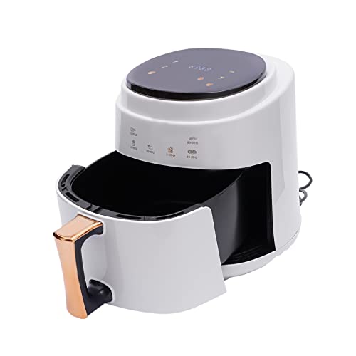 MEELRYD Airfryer, 5-in-1 Heissluftfritteuse, Küchenmaschine mit Kochfunktion, Max 200℃, Fritteuse ohne Öl, LED Touchpad, Thermostat, perfekt für Familien von MEELRYD