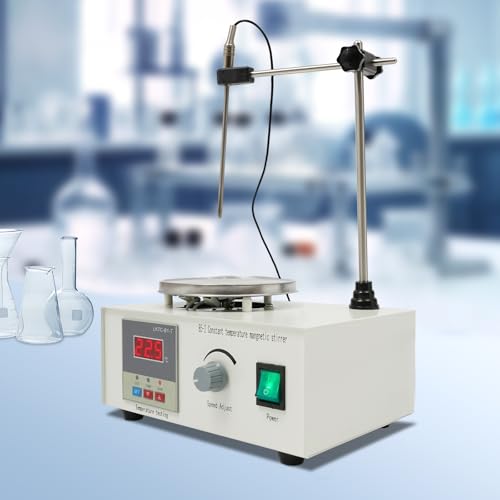 MEELRYD Magnetic Stirrer Mixer mit heizplatte 250W 2000ML, Magnetrührer mit Temperaturanzeige Geschwindigkeitsanpassung Labor/Home Homebrew Küchenrührer von MEELRYD