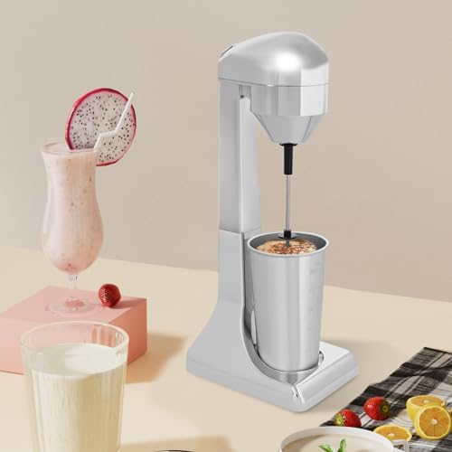 MEELRYD Milchshake Maker, Getränkemixer elektrischer Standmixer 500 ml Becher - 100 W 2 Geschwindigkeitsstufen 1500 U min Fitness Protein Drinks Smoothies Milchshakes Cocktails von MEELRYD