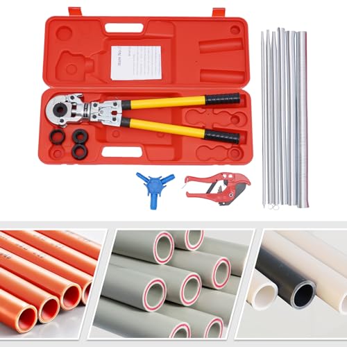 MEELRYD Profi Presszange TH-Kontur 16-20-26-32 Set Presswerkzeug, hydraulische Rohrzange mit 360 ° Drehbarem Kopf Backeneinsätze TH16,TH20,TH26,TH32 incl MEELRYD Profi Presszange TH-Kontur 16-20-26-32 Set Presswerkzeug, hydraulische Rohrzange mit 360 ° Drehbarem Kopf Backeneinsätze TH16,TH20,TH26,TH32 incl von MEELRYD