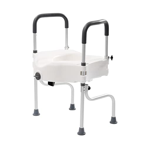 MEELRYD Toilettensitzerhöhung mit Armlehnen, Toilettensitzerhöhung erwachsene, WC Sitzerhöhung für Senioren, Toilettenerhöhung, Höhenverstellbar WC Toilettengestell für Senioren Behinderten, Schwanger MEELRYD Toilettensitzerhöhung mit Armlehnen, Toilettensitzerhöhung erwachsene, WC Sitzerhöhung für Senioren, Toilettenerhöhung, Höhenverstellbar WC Toilettengestell für Senioren Behinderten, Schwanger von MEELRYD