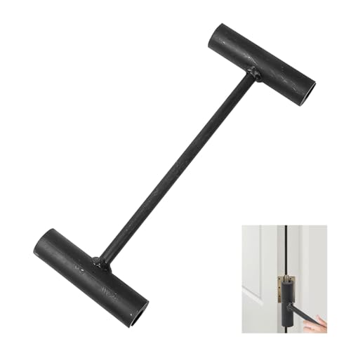MEEQIAO Türscharnier-Einstellwerkzeug, Robust und Einfach zu Bedienen, Schwarzes Türscharnier Einstellwerkzeug, Mühelose Türrestaurierung, Türscharnier-Reparaturschlüssel, für 19 – 22mm Scharniere (1) von MEEQIAO