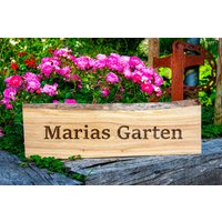 Holzschild Garten | Wunschtext Rosengarten Naherholungsgebiet Sonnenterrasse Ruheoase Eiche Massiv Deko Draußen Geschenk Holzschild Garten | Wunschtext Rosengarten Naherholungsgebiet Sonnenterrasse Ruheoase Eiche Massiv Deko Draußen Geschenk von MEERwertManufaktur