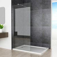 Meesalisa - Walk in Dusche Duschabtrennung 80 x 200cm Duschwand Seitenwand Duschtrennwand Klarglas 10mm nano esg Glas von MEESALISA