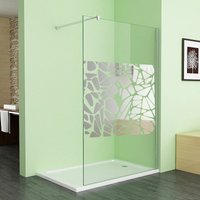 Walk in Dusche Duschabtrennung Duschwand Dusche 8mm esg nano Glas mit schutzfolie,100 x 195cm von MEESALISA