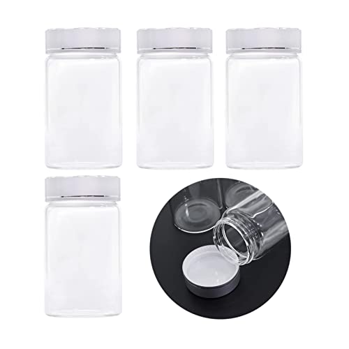 MEETGIFT 4pcs 100ml Einmachgläser mit deckel gläser mit schraubdeckel für Schönheitsprodukte Haushaltsartikel oder kleine (100ml) von MEETGIFT