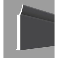 Flachprofil für Fenster und Haustüren pvc, 30 x 3 mm, selbstklebend mit Dichtlippe, Länge 220 cm, Farbe: titan von MEETH