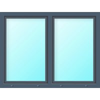 Meeth Wohnraumfenster »77/3 MD«, Gesamtbreite x Gesamthöhe: 110 x 50 cm, 2-flügelig, Dreh/Dreh-Kipp - schwarz von MEETH