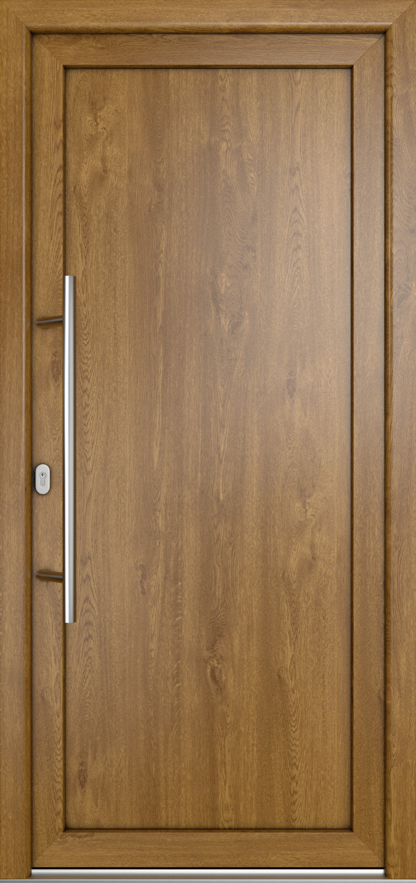 Meeth Haustür Signum Pro PVC Modell 01 88 x 208 cm DIN Links weiß/golden oak Meeth Haustür Signum Pro PVC Modell 01 88 x 208 cm DIN Links weiß/golden oak von JOSEFMEETH