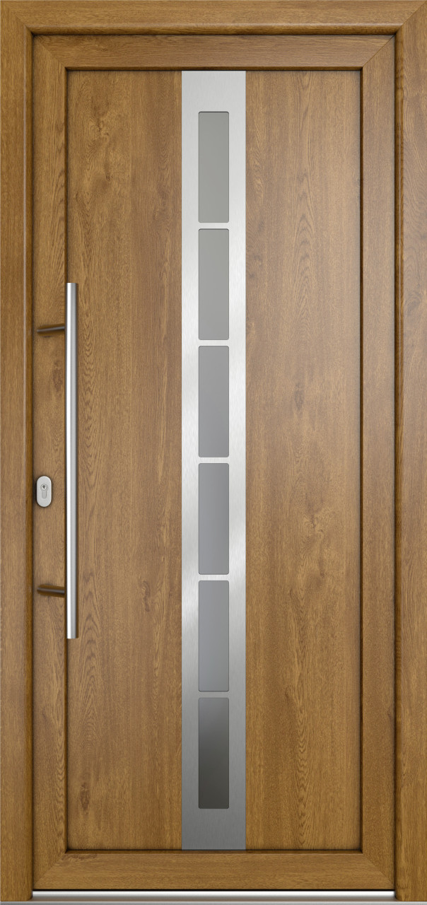 Meeth Haustür Signum Pro PVC Modell 38 88 x 200 cm DIN Links weiß/golden oak Meeth Haustür Signum Pro PVC Modell 38 88 x 200 cm DIN Links weiß/golden oak von JOSEFMEETH