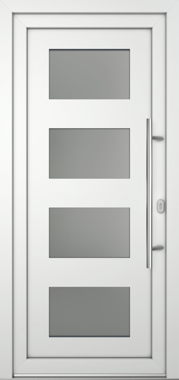 Meeth Haustür Optimal Pro PVC Modell 101 108 x 208 cm DIN Rechts weiß von JOSEFMEETH