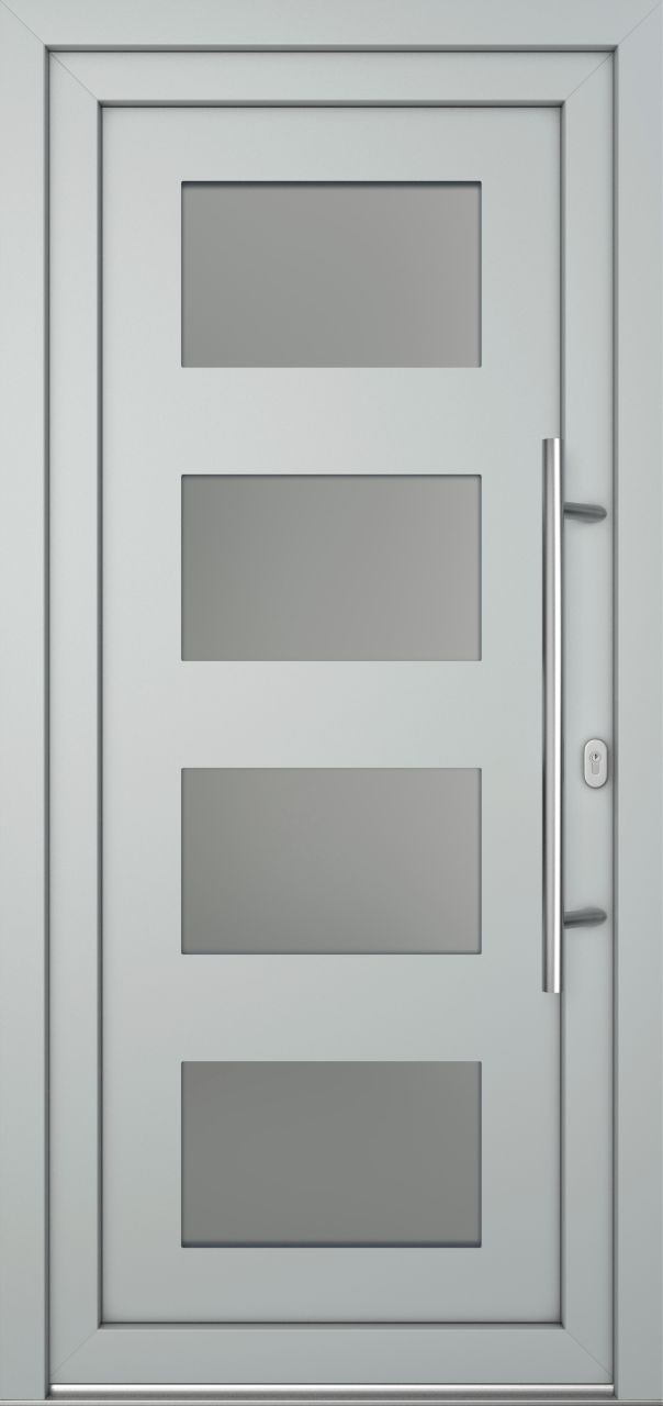 Meeth Haustür Optimal Pro PVC Modell 101 88 x 208 cm DIN Rechts weiß/lichtgrau Meeth Haustür Optimal Pro PVC Modell 101 88 x 208 cm DIN Rechts weiß/lichtgrau von JOSEFMEETH