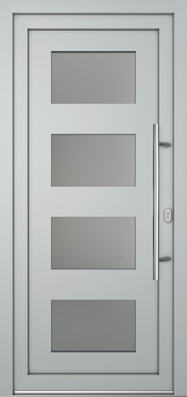 Meeth Haustür Optimal Pro PVC Modell 101 88 x 208 cm DIN Rechts weiß/lichtgrau Meeth Haustür Optimal Pro PVC Modell 101 88 x 208 cm DIN Rechts weiß/lichtgrau von JOSEFMEETH