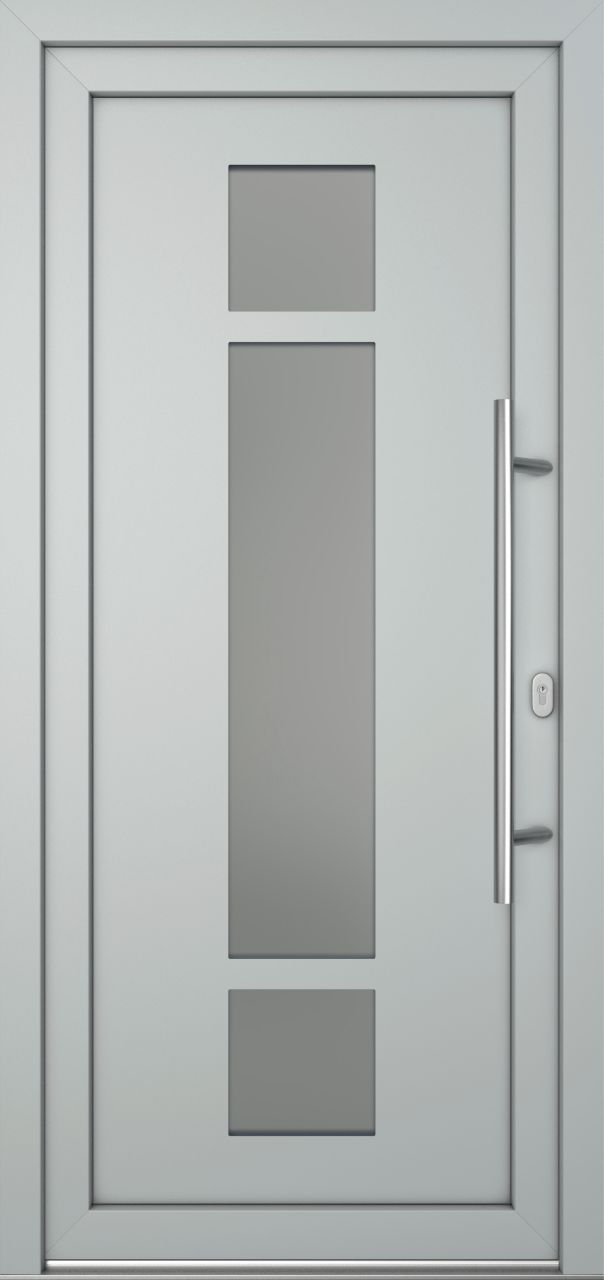 Meeth Haustür Optimal Pro PVC Modell 102 88 x 208 cm DIN Rechts weiß/lichtgrau Meeth Haustür Optimal Pro PVC Modell 102 88 x 208 cm DIN Rechts weiß/lichtgrau von JOSEFMEETH